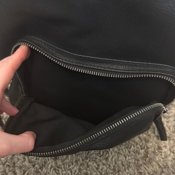 Universal Thread Mini Black Leather Backpack - Picture 10 of 11